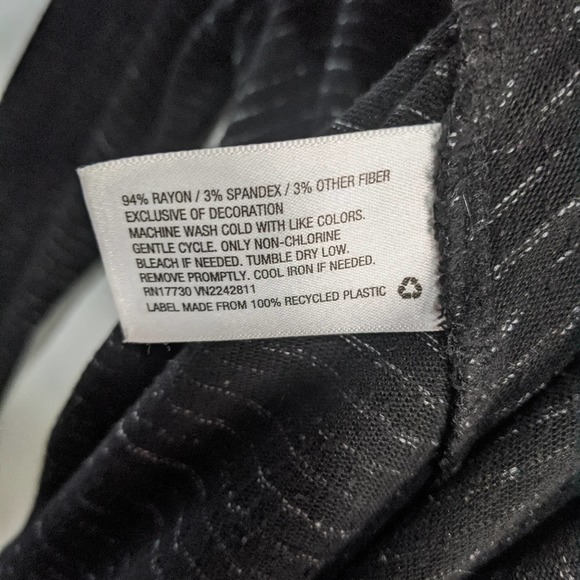 Knox Rose Flowy Lace Long Sleeve Boho Blouse Black - Picture 4 of 7